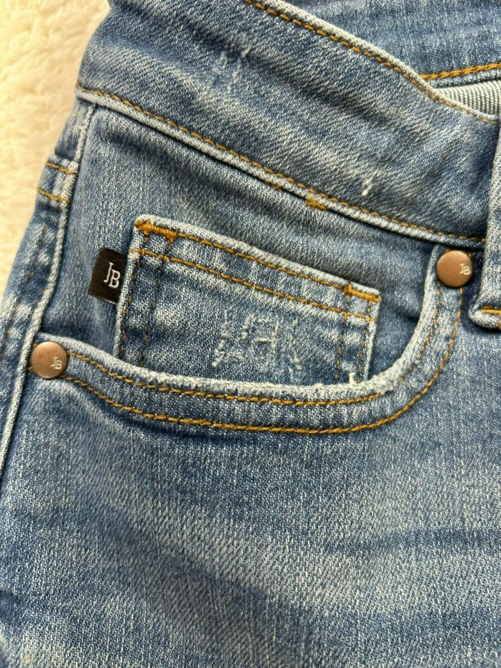 Judy Blue Womens Skinny Fit Jeans Size 5/27 Medium & Dark Wash Denim Stretch - Picture 9 of 12